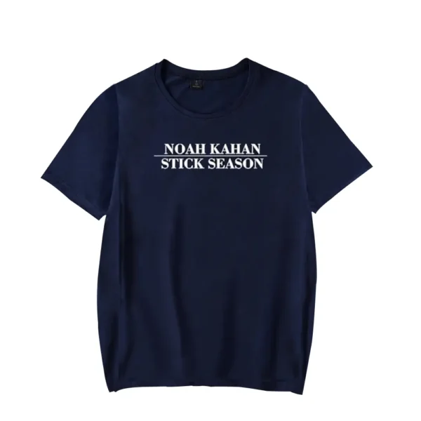 Noah Kahan Minimal Tour T-Shirt Navy Blue
